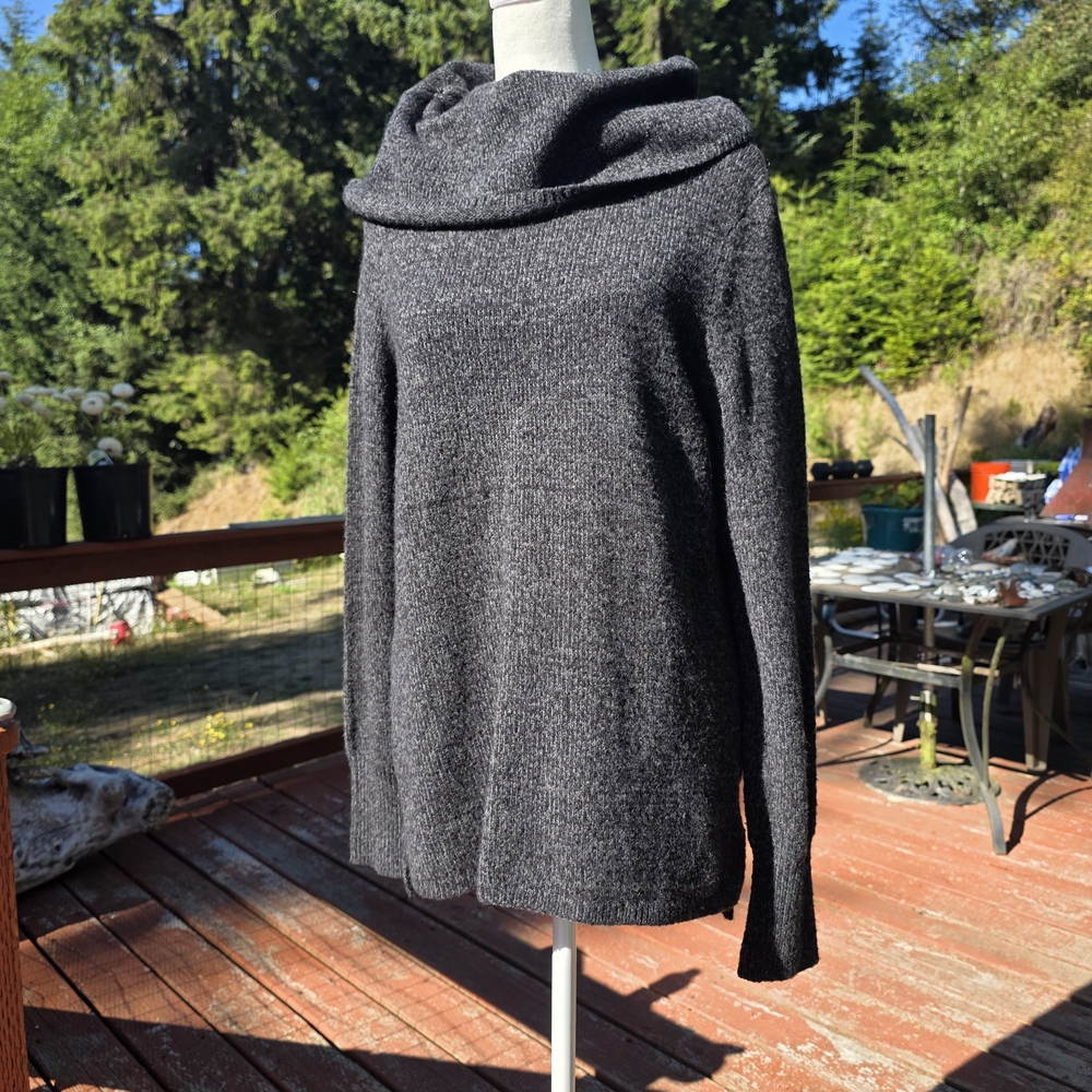 DKNY Charcoal Cowl Neck Sweater (SK-02)
